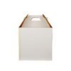 3 Ply White handle tier Corrugated Box 12 X 12 X 12 Inches
