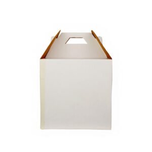 3 Ply White handle tier Corrugated Box 12 X 12 X 12 Inches