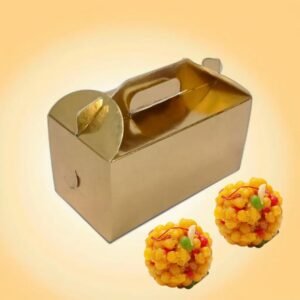 laddu box golden