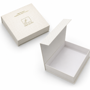 Luxury wedding invitation rigid box with premium elegant design