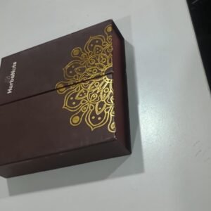 Premium Chocolate Gift Box with Gold Foil Design