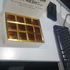 Premium Customized Chocolate Gift Box with Gold Foil Tray - Image 3