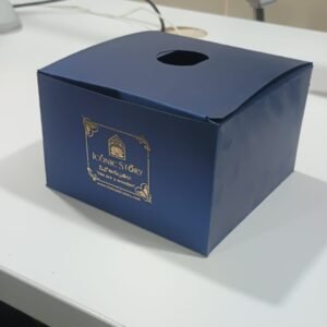 Printed Navy Blue Gift Packaging Box with Lid - Image 5