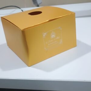 Printed Navy Blue Gift Packaging Box with Lid - Image 7